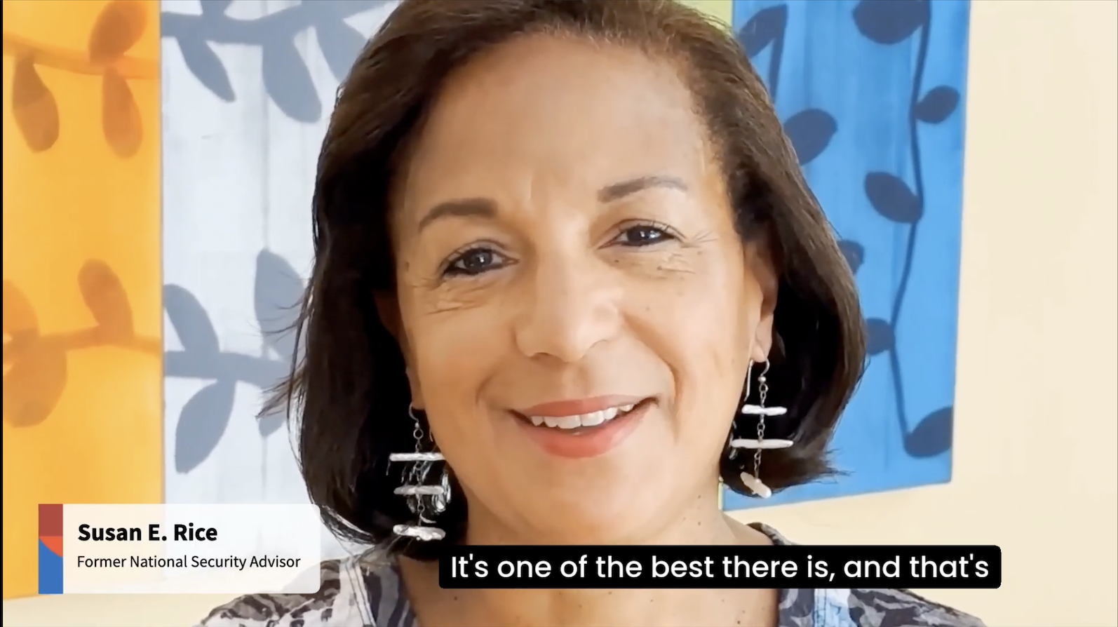 Susan Rice congratulating Michael McFaul on his tenure as FSI director